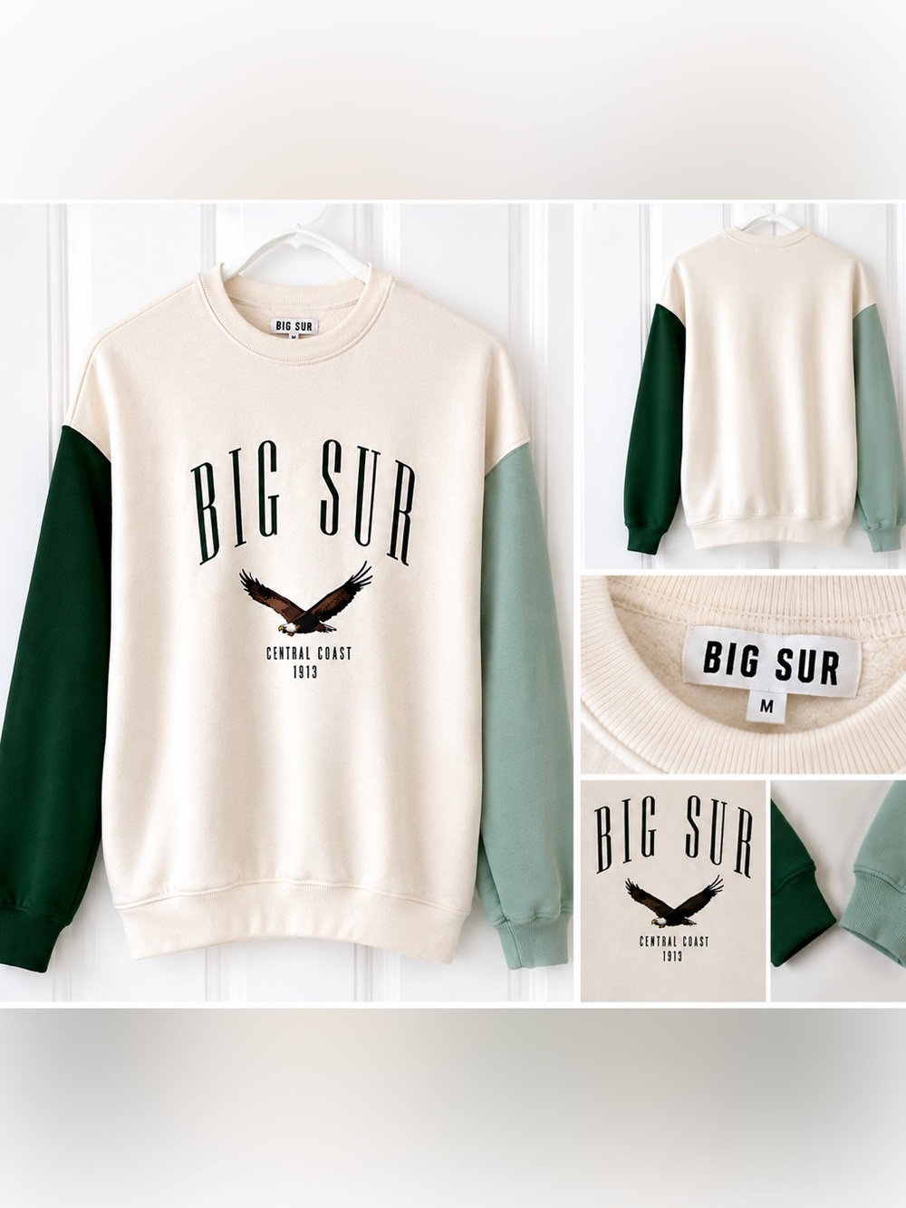 Big Sur Graphic Sweatshirt - White and Green